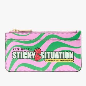 NWT Kate Spade Bubble Gum Large Slim Card Holder